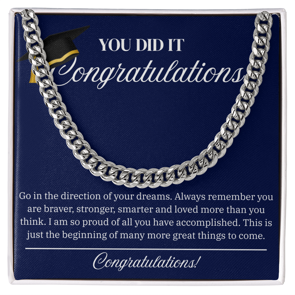 FOR HIS GRADUATION