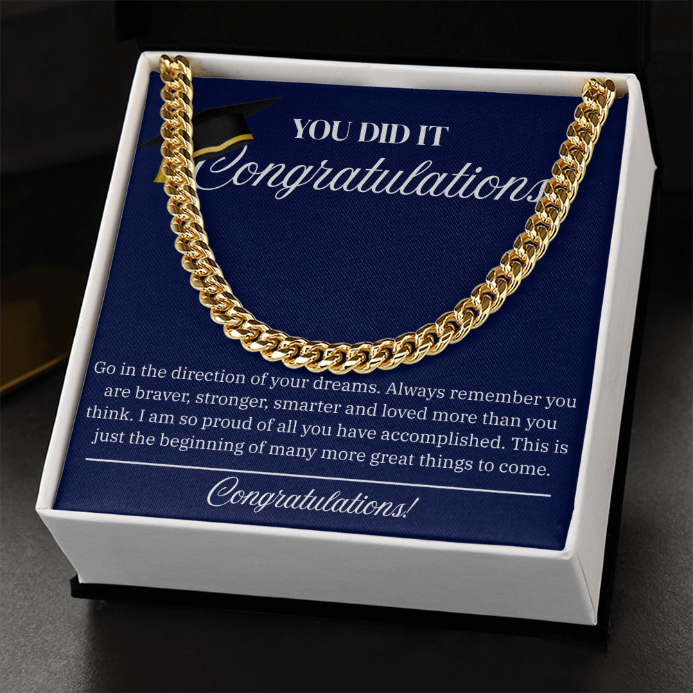FOR HIS GRADUATION