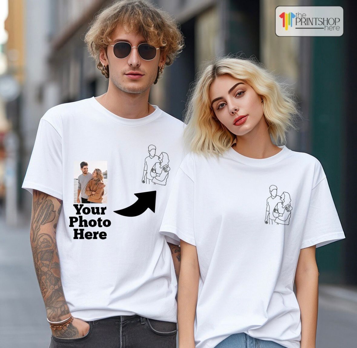 Custom Line Art T-shirt