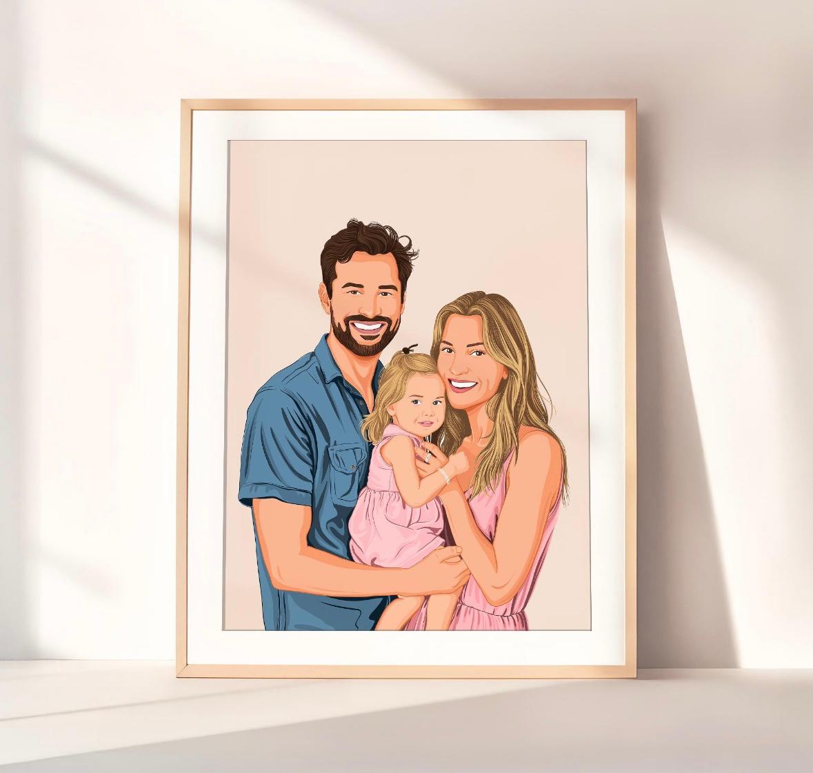Custom Art Family Portrait